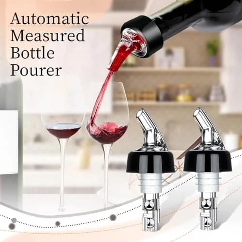 SuproBarware Automatic Measured Bottle Pourer 1oz | Accurate Liquor Dispenser for Home & Bar thumbnail 4