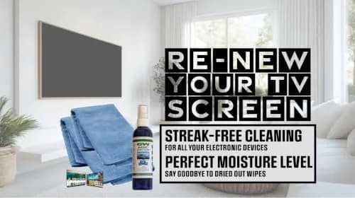 GW Deluxe Magic Screen Cleaner Kit for Ultra HD 4k HDR OLED TV, Laptop and Tablet Screens with 2 Premium Microfiber Cloths and Larger Spray Bottle | Safe, Effective & Large-Size thumbnail 2