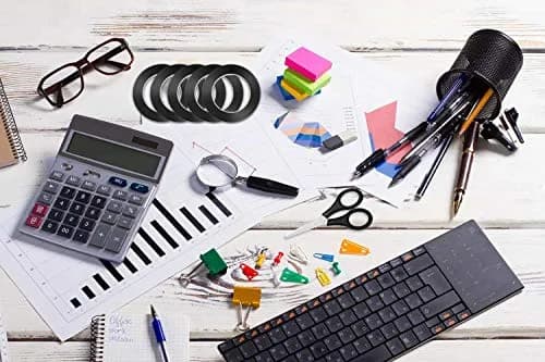 cridoz 10 Rolls 1/8 inch (3.17 mm) x 108 ft Black Pinstripe Tape | Grid Marking Tape for Whiteboards & Crafts thumbnail 5