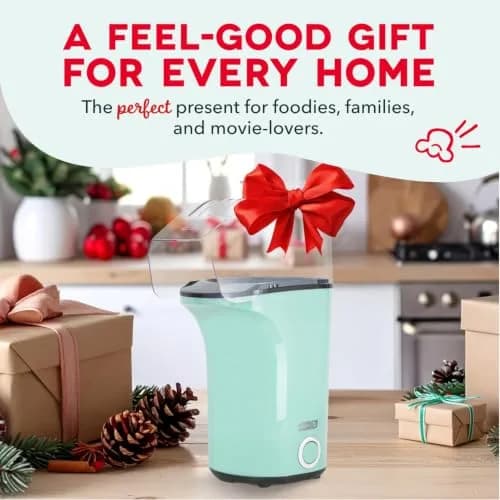Dash Fresh Pop Popcorn Maker 16-Cup Aqua | Oil-Free Hot Air Popper for Family & Movie Nights thumbnail 9