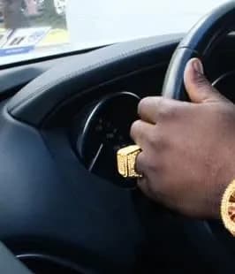 Charles Raymond Gold Oversize Hip Hop Ring with Crystals | Size 9 (US) thumbnail 8