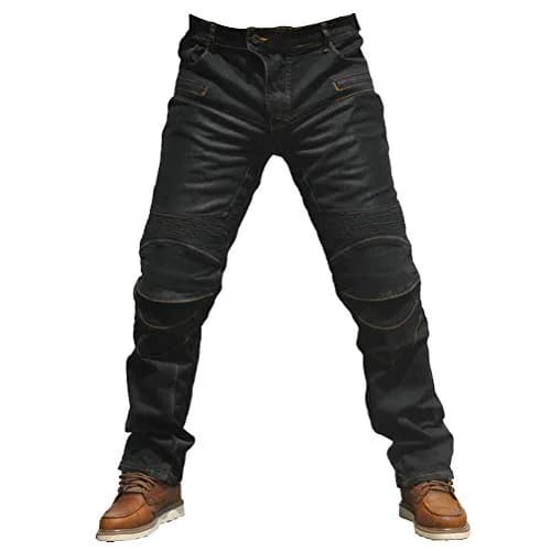 Takuey Men's Motorcycle Riding Jeans with Armor - Black, XL (34) | CE Certified Protection thumbnail 9