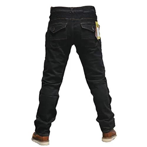 Takuey Men's Motorcycle Riding Jeans with Armor - Black, XL (34) | CE Certified Protection thumbnail 3