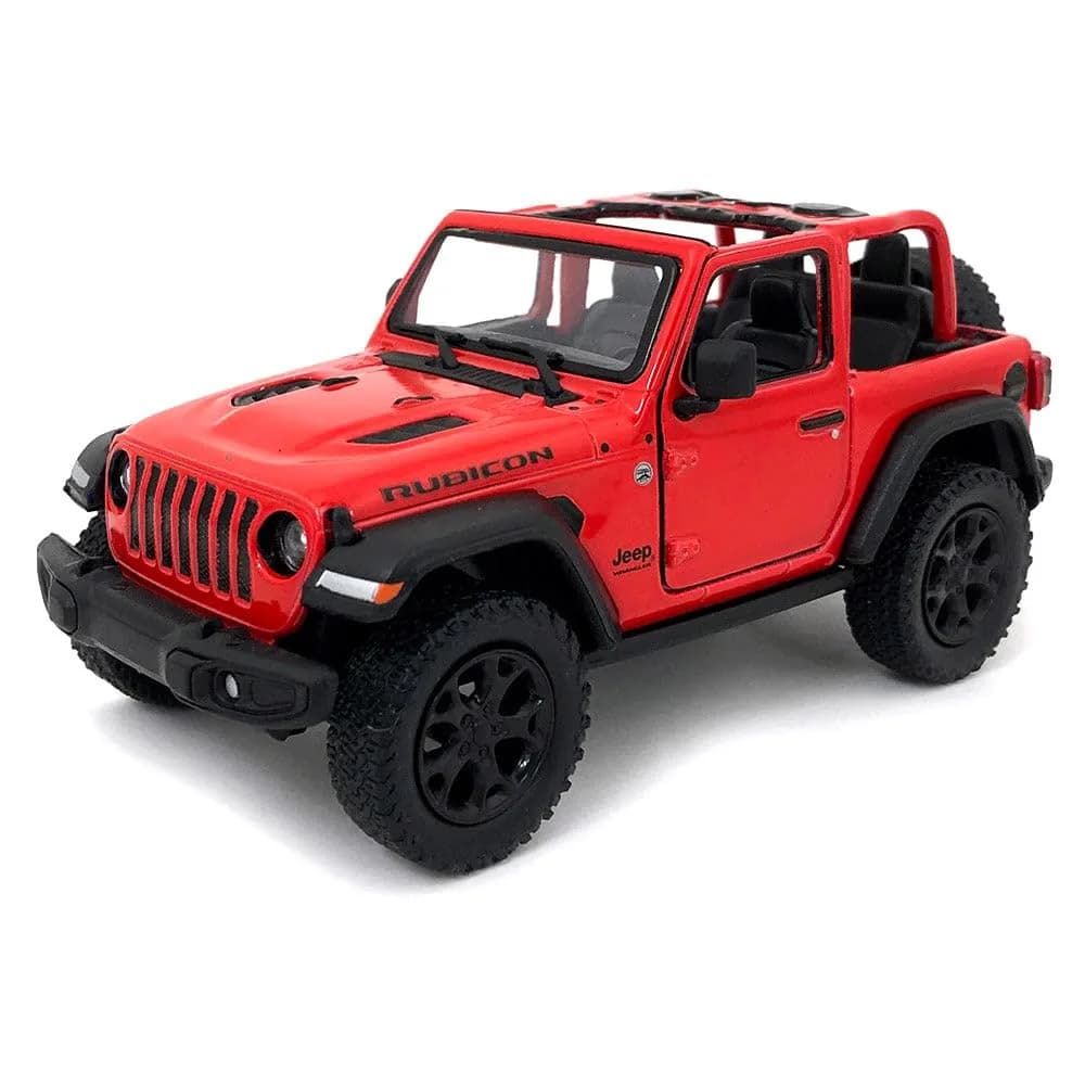 KiNSMART Jeep Wrangler Rubicon Off-Road 4x4 Toy Car 12.7cm (5 inch) | Authentic USA Import