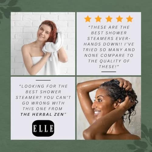 The Herbal Zen Cold Kicker Shower Steamers Aromatherapy Relief 10 Pack | Breathe Easy with Eucalyptus & Peppermint thumbnail 4