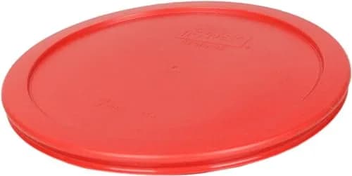 Pyrex 7402-PC 6 and 7-Cup Red Food Storage Lids (2-Pack) | Made in USA, BPA-Free, Dishwasher Safe thumbnail 4