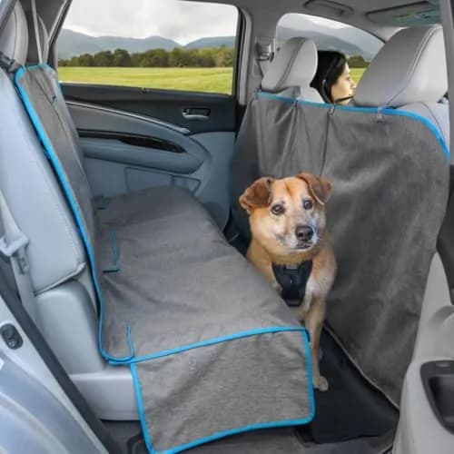 Kurgo Coast to Coast Hammock, Heather Grey, 55" Wide | Waterproof Car Seat Cover for Dogs thumbnail 5