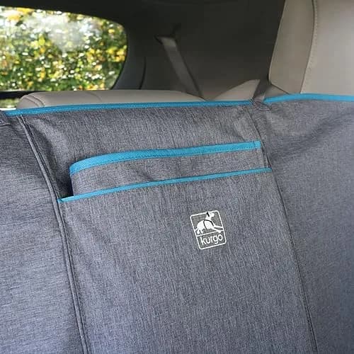 Kurgo Coast to Coast Hammock, Heather Grey, 55" Wide | Waterproof Car Seat Cover for Dogs thumbnail 7