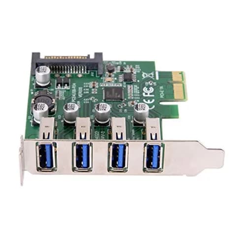 ChenYang 4 Port PCI-E 1X to 4 USB 3.0 HUB Expansion Card Adapter with 80/120mm Bracket | PCIe Gen2 Mode thumbnail 4