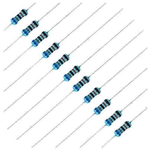 BOJACK Fixed Resistor Kit 1350 pcs 50 Values 1% 0Ω-5.6MΩ | Assorted Metal Film Resistors thumbnail 4