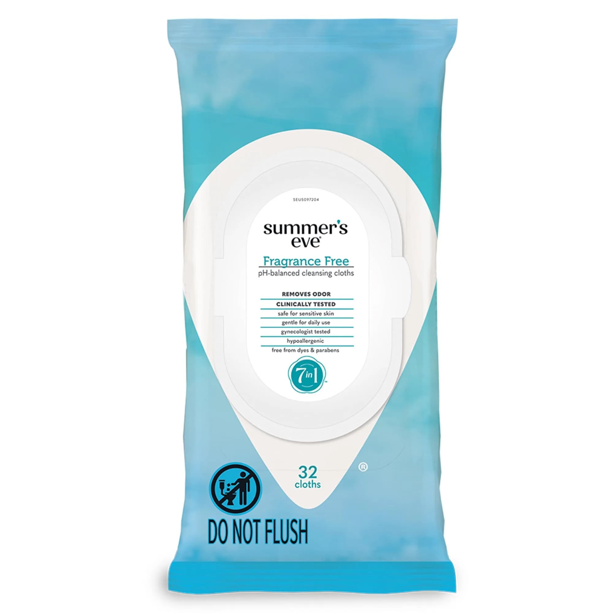 Summer's Eve Fragrance Free Feminine Wipes | Gentle pH-Balanced Cleansing for Sensitive Skin (70-120 chars) - main product image