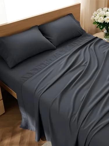 Bedsure Queen Sheet Set - 4 Pieces Soft, Breathable, Cooling Bed Sheets thumbnail 1