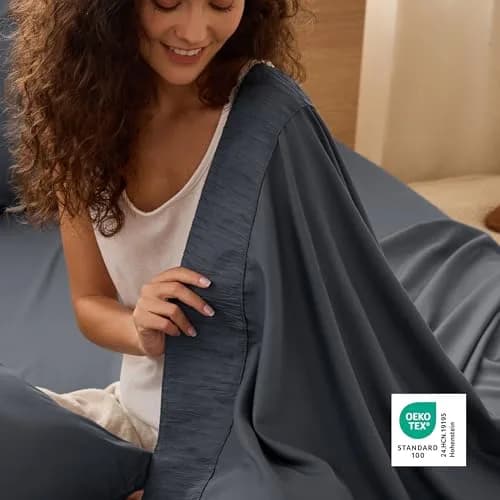 Bedsure Queen Sheet Set - 4 Pieces Soft, Breathable, Cooling Bed Sheets thumbnail 3