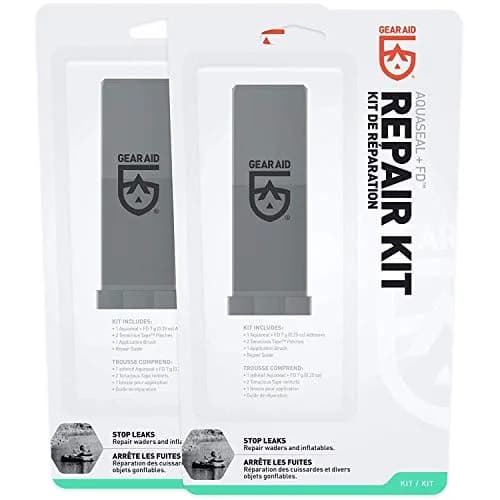 GEAR AID Aquaseal Wader and Boot Repair Kit 2 Pack | Waterproof Adhesive and Patch Kit for Neoprene, Breathable Waders, and Outdoor Gear thumbnail 1