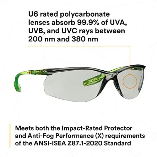 3M Solus CCS Series Safety Glasses with Anti-Fog Coating, Gray I/O Lens, 1 Pair | ANSI Z87 Certified UV Protection thumbnail 4