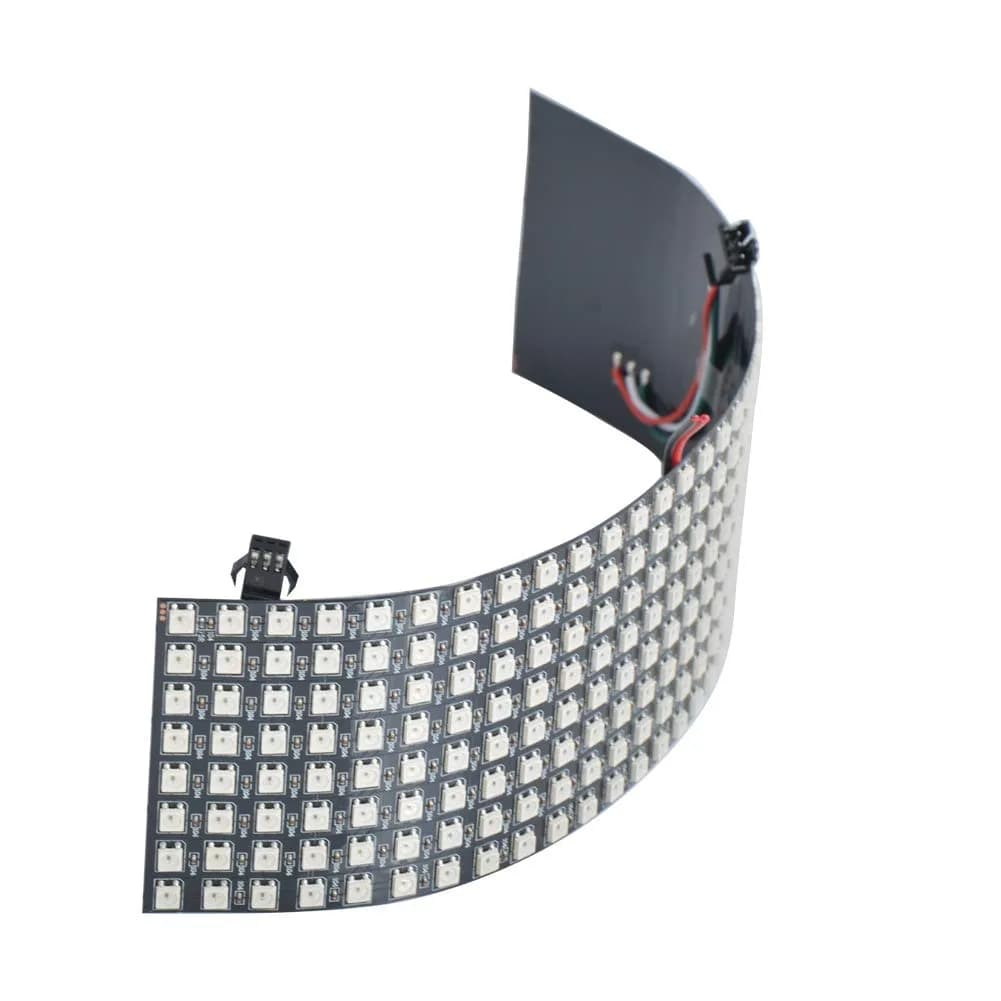 WESIRI 8x32 LED Matrix 256 Pixels WS2812B Full Color Panel | Individually Addressable, Flexible, DC5V - main product image