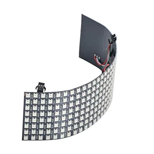 WESIRI 8x32 LED Matrix 256 Pixels WS2812B Full Color Panel | Individually Addressable, Flexible, DC5V thumbnail 1