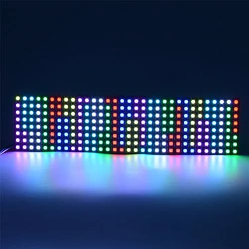 WESIRI 8x32 LED Matrix 256 Pixels WS2812B Full Color Panel | Individually Addressable, Flexible, DC5V thumbnail 7