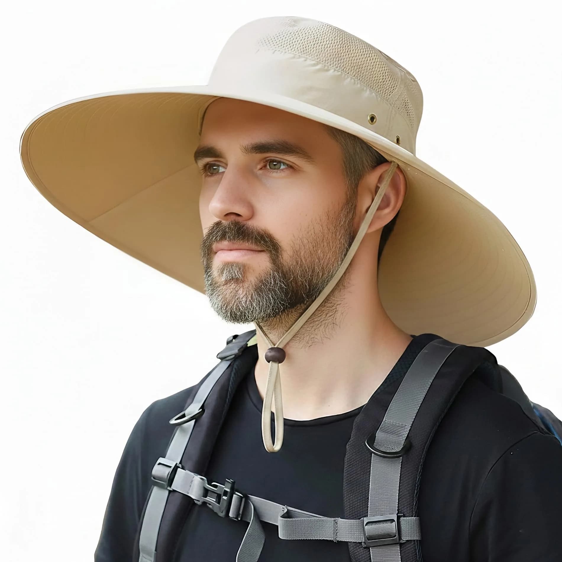 HUAMULAN Wide Brim Sun Hat 50cm (19.7 inch) Diameter | UPF 50+ Protection for Outdoor Travel