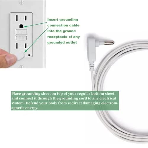 saldalavl Conductive Grounding Sheet 54x75in | Silver Fiber Sleep Therapy for Better Rest thumbnail 3