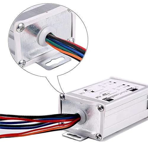 SDRGEEK DC Motor Speed Controller 9V-60V | 20A 1200W PWM Regulator with Switch & Knob thumbnail 4