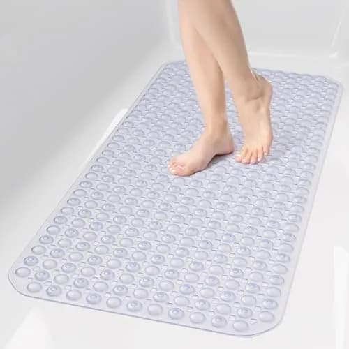 OTHWAY Non-Slip Bathtub Shower Mat 100cm x 40cm (35" x 16") | 198 Suction Cups for Secure Grip thumbnail 1