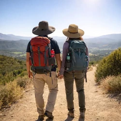 HUAMULAN Men Wide Brim Sun Hat with UPF 50+ Protection, 6-inch Brim, Dark Gray | Foldable & Packable for Travel thumbnail 8