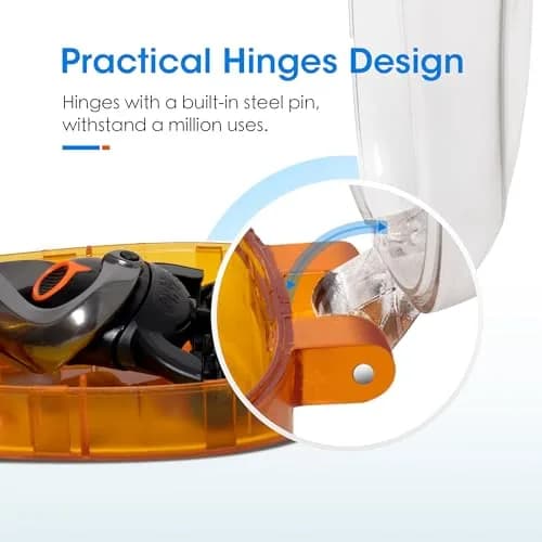 Nincha Manual Razor Travel Case Orange | Portable Plastic Razor Protector for Travel thumbnail 3