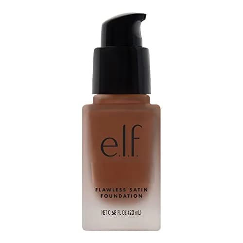 e.l.f. Flawless Satin Foundation Lightweight & Medium Coverage Mocha 20ml (0.68 Fl Oz) | Semi-Matte Finish thumbnail 1