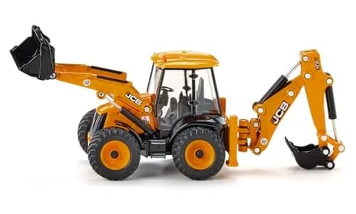 Siku JCB 4CX Backhoe Loader 1:50 Scale Metal/Plastic Yellow | Functional Diecast Toy for Collectors and Kids thumbnail 1