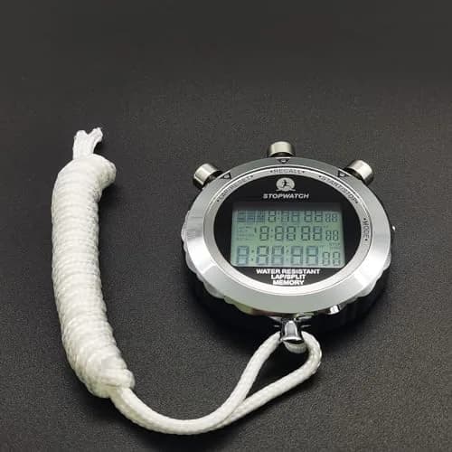 Rolilink Digital Stopwatch Timer 0.01s, Metal 10 Lap Memory, Large Display, Alarm for Sports & Marathon thumbnail 6