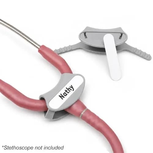 Specialist ID Stethoscope ID Tag 2 Pack Gray | Fits Littmann Cardiology Yoke thumbnail 3