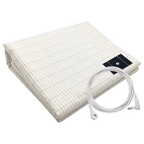 saldalavl Conductive Grounding Sheet Twin XL | Organic Cotton Earthing for Better Sleep (39x80in) thumbnail 1