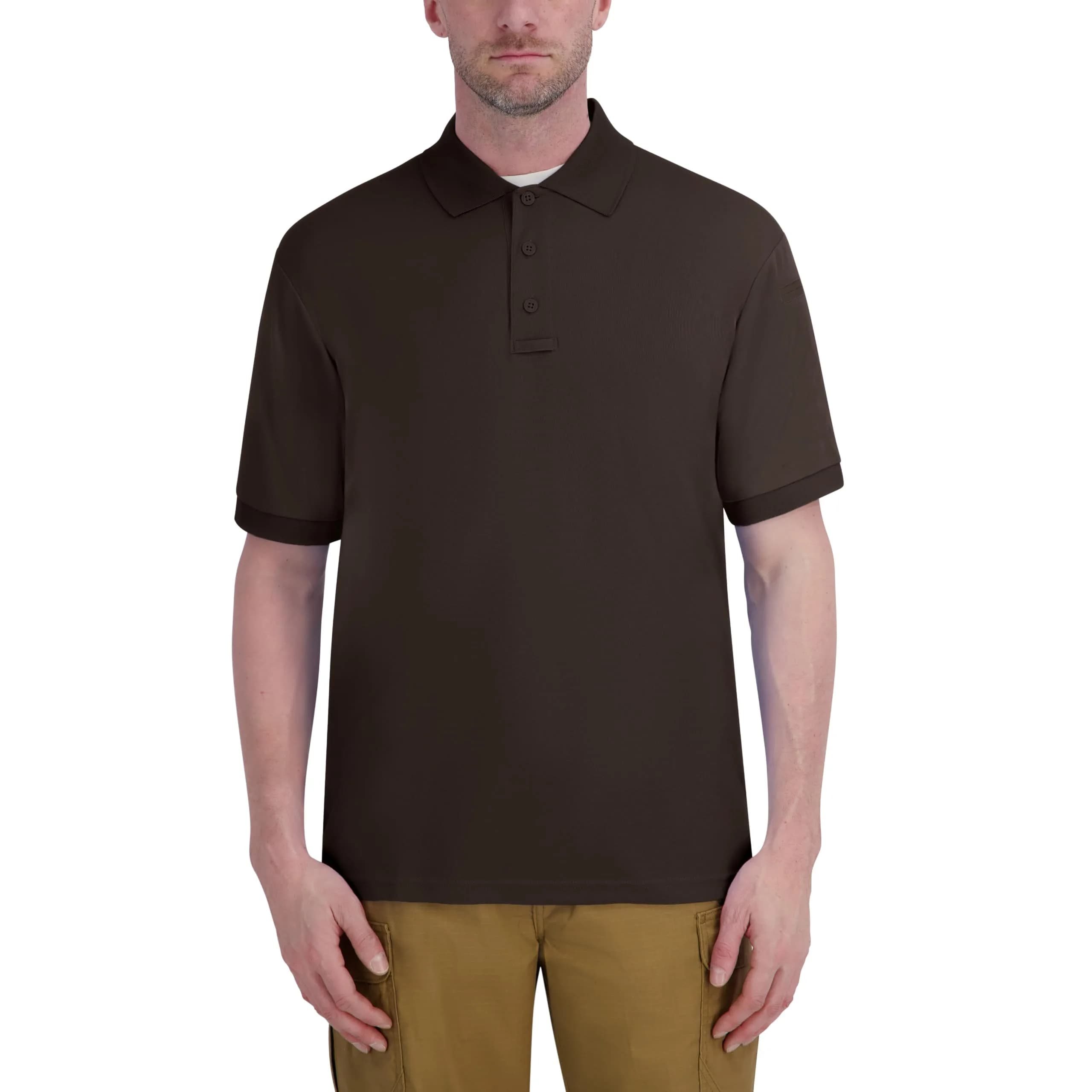 Propper Men's Uniform Polo, LAPD Navy, XX-Large | Classic Work Polo for Uniformed Teams — Brown / 5X-Large