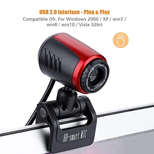 Zerone USB Webcam 640x480 | Built-in Microphone & 360° Rotation Support for Laptop & PC thumbnail 11