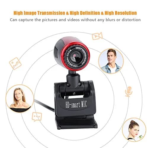 Zerone USB Webcam 640x480 | Built-in Microphone & 360° Rotation Support for Laptop & PC thumbnail 9