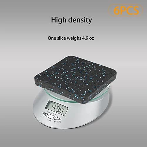 BestXD Rubber Treadmill Mat Pads 6-Pack 10.0cm x 10.0cm x 1.27cm | Protects Floors & Reduces Noise thumbnail 5