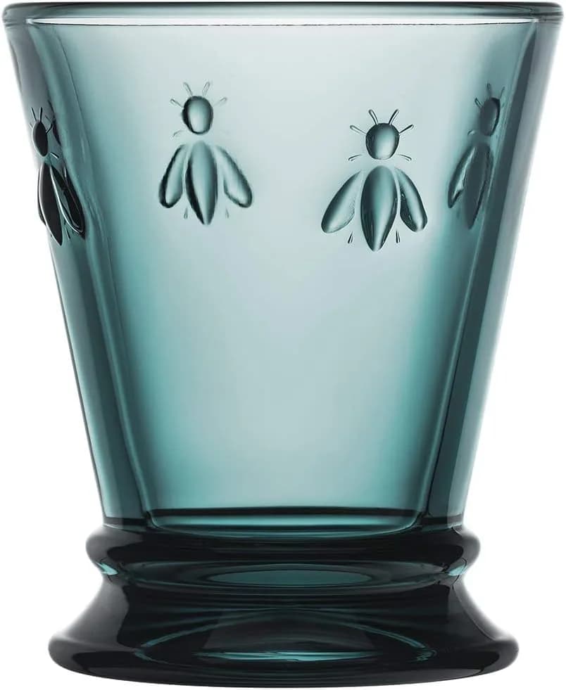 La Rochère Napoleon Bee Blue Tumbler Set of 6 | 255ml (9 fl oz) Classic French Glassware thumbnail 3