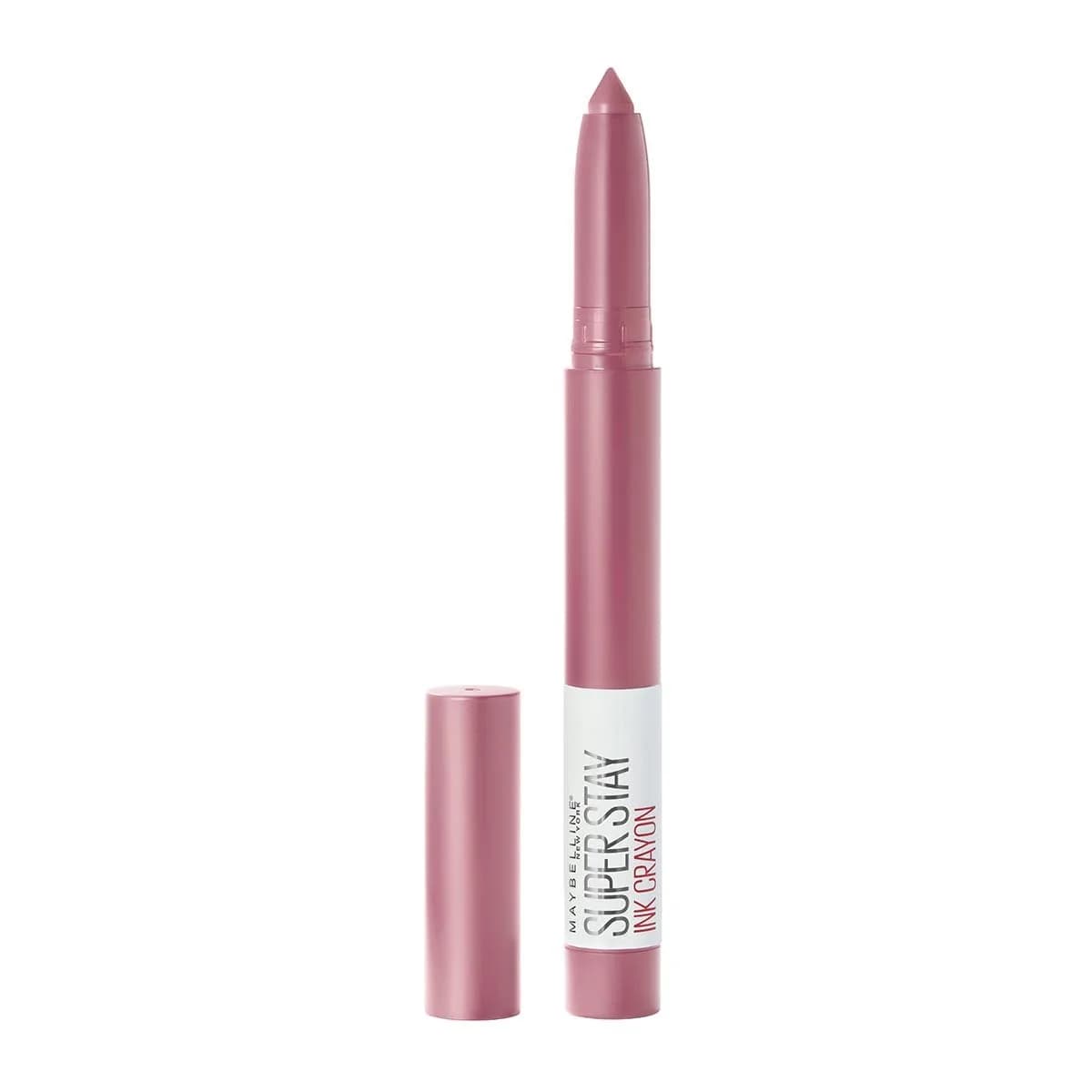 Maybelline Super Stay Ink Crayon Lipstick Makeup, Stay Exceptional Purple Beige 0.04 oz (1.13 g) | Longwear Matte Lip Color — SEEK ADVENTURE