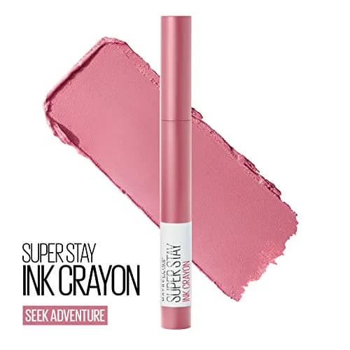Maybelline Super Stay Ink Crayon Lipstick Makeup, Seek Adventure (0.04 oz / 1.13 g) | Long-Lasting Matte Lip Color thumbnail 2