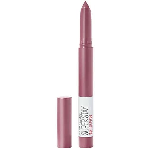 Maybelline Super Stay Ink Crayon Lipstick Makeup, Stay Exceptional Purple Beige 0.04 oz (1.13 g) | Longwear Matte Lip Color thumbnail 1