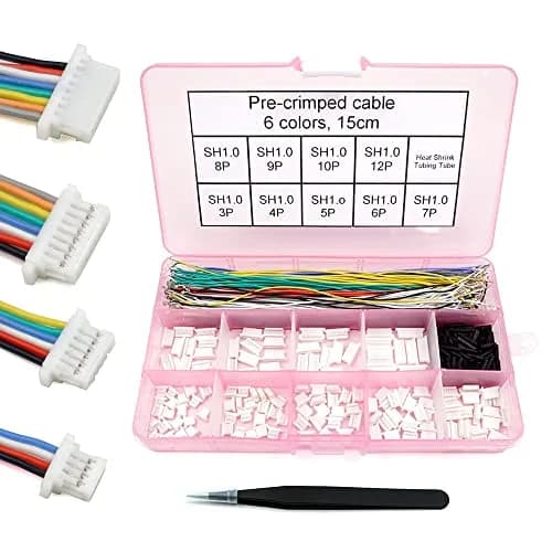 elechawk SH1.0 Connectors and Pre-Crimped Silicone Cables 15cm (0.5ft) | Essential for FPV Drone Flight Controllers thumbnail 1