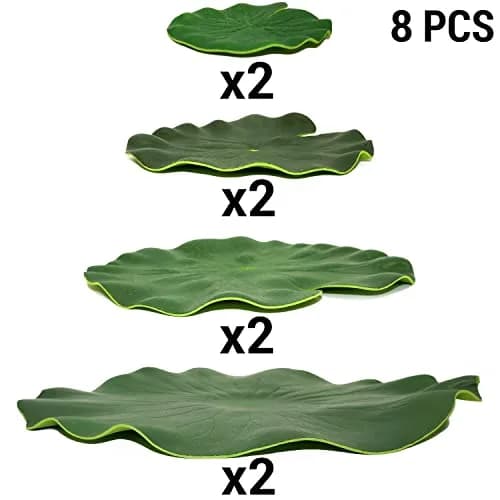 IFAMIO Artificial Floating Foam Lotus Leaves 4 Sizes | Realistic Pond & Aquarium Decor (10cm-28cm) thumbnail 3