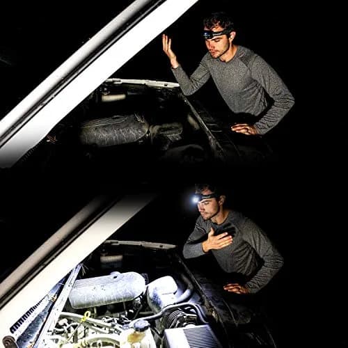 Everbeam H6 Pro LED Headlamp with Motion Sensor, 650 Lumen Brightness, 20 Hours Runtime, 1200mAh USB Rechargeable Battery | 72g (2.5oz) Lightweight thumbnail 4