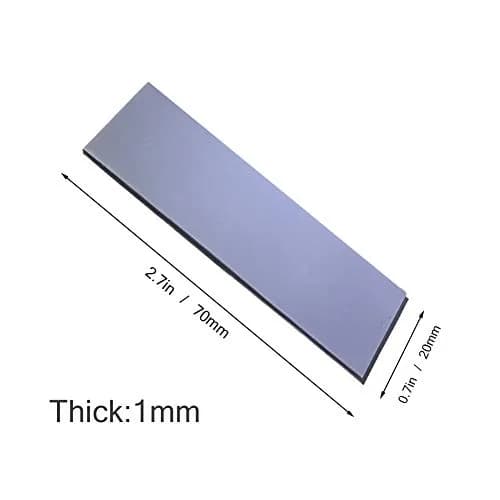 SGTKJSJS M.2 Thermal Pad 70x20x1mm for SSD NVMe Heatsinks | Easy Application & Wide Compatibility thumbnail 3