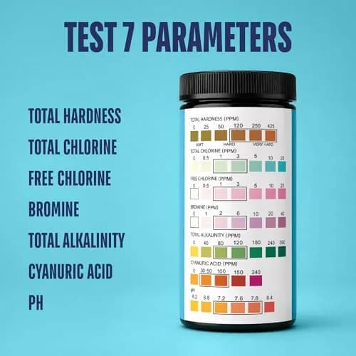JNW Direct Pool Test Strips 100 Count | 7-in-1 Water Test for Pools & Spas thumbnail 8