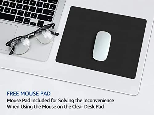 Easy Easy Life Clear Desk Pad Protector 24 x 60 Inch (61 cm x 152 cm) | Protects Desks from Scratches and Spills thumbnail 3