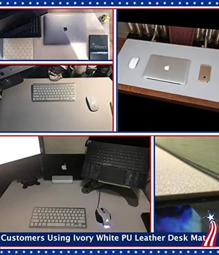 Easy Easy Life Black Desk Pad Protector 61cm x 91cm (24" x 36") | Waterproof PU Leather Mat for Office & Home thumbnail 7
