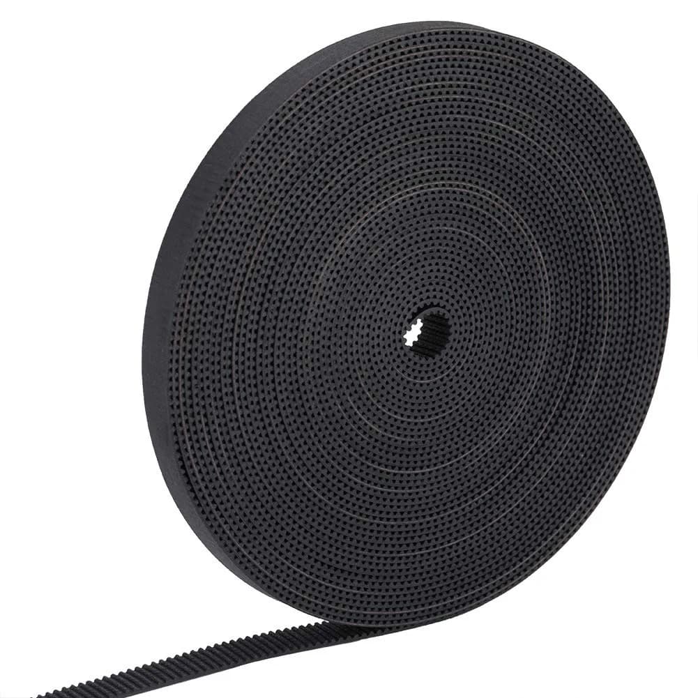 ASHATA 2GT Rubber Timing Belt 10mm Width, 10m (32.8ft) | Low Elongation, High Wear Resistance
