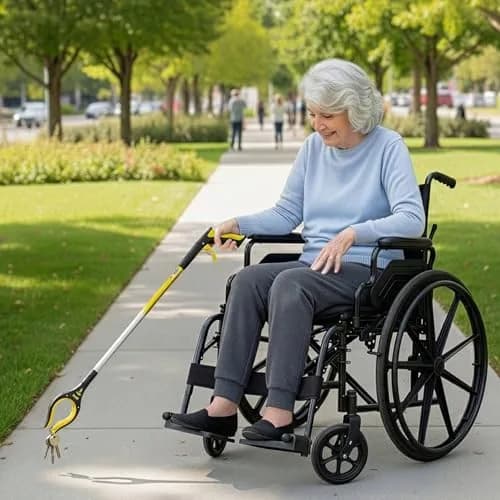RMS 2-Pack 34 Inch & 21 Inch Reacher Grabber Set | Dual-Length Assistive Tools for Mobility & Daily Living thumbnail 2